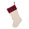 Glitzhome® Pre-Lit 21" Cat Embroidered Linen Christmas Stocking with LED Lighting